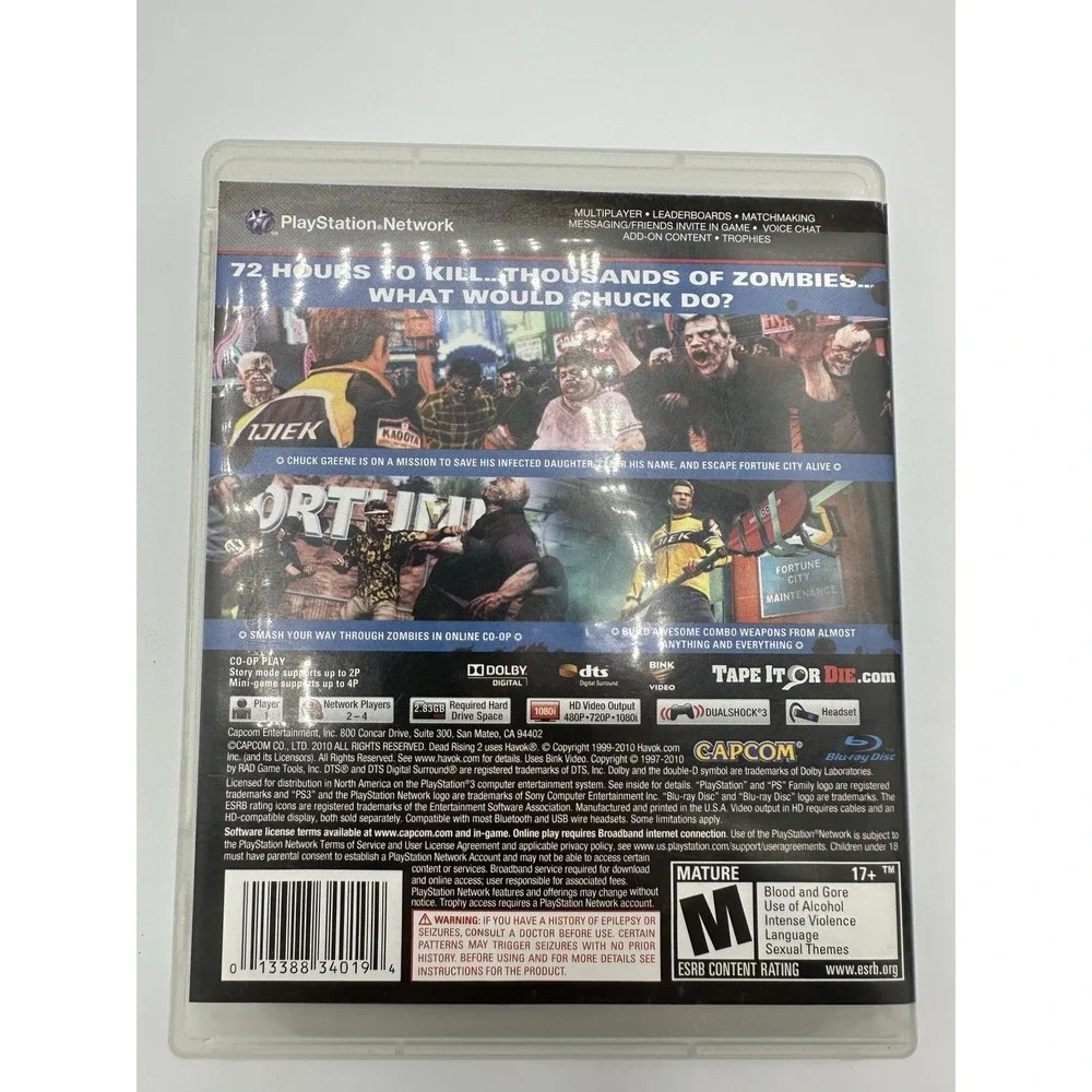 Dead Rising 2 PS3 PlayStation 3 Pristine Disc Complete In Box Tested